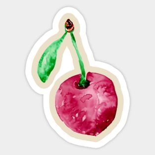 Cherry Watercolour Sticker